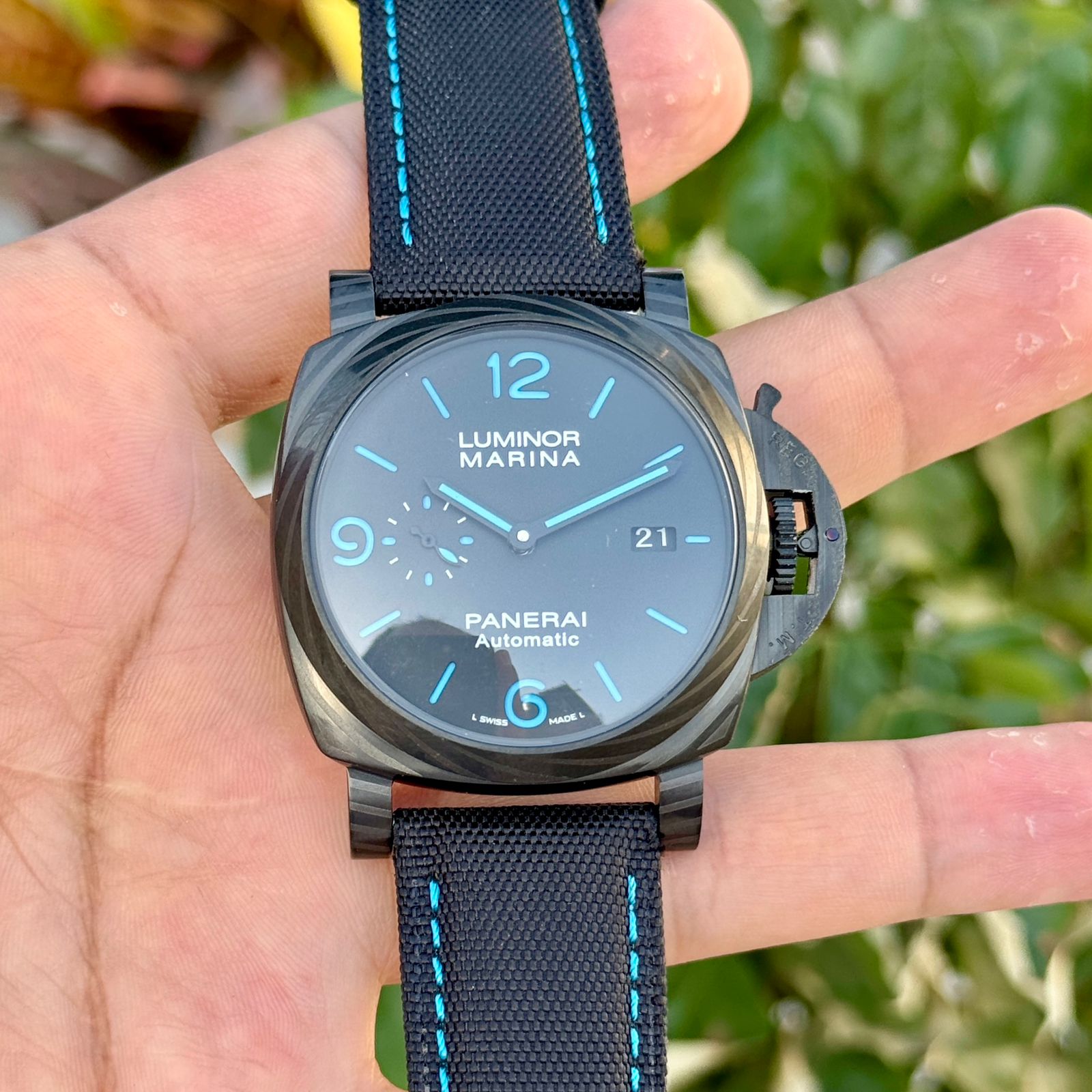Black Phantom Blue Luminor Watch
