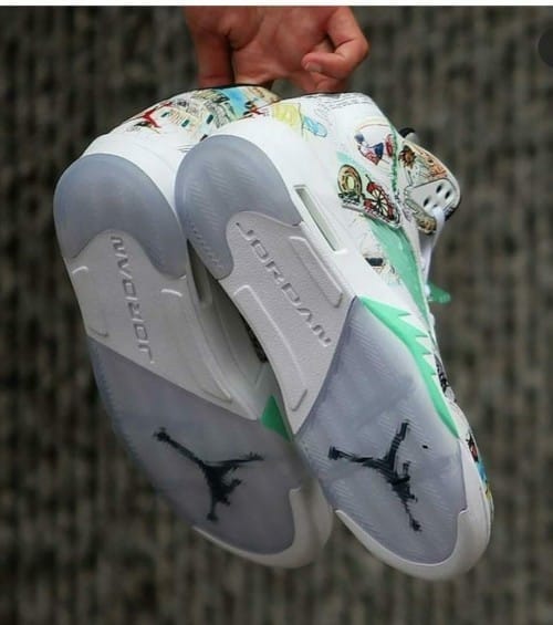 Jordan Retro 5 Wings (Glow In Dark+Reflective)