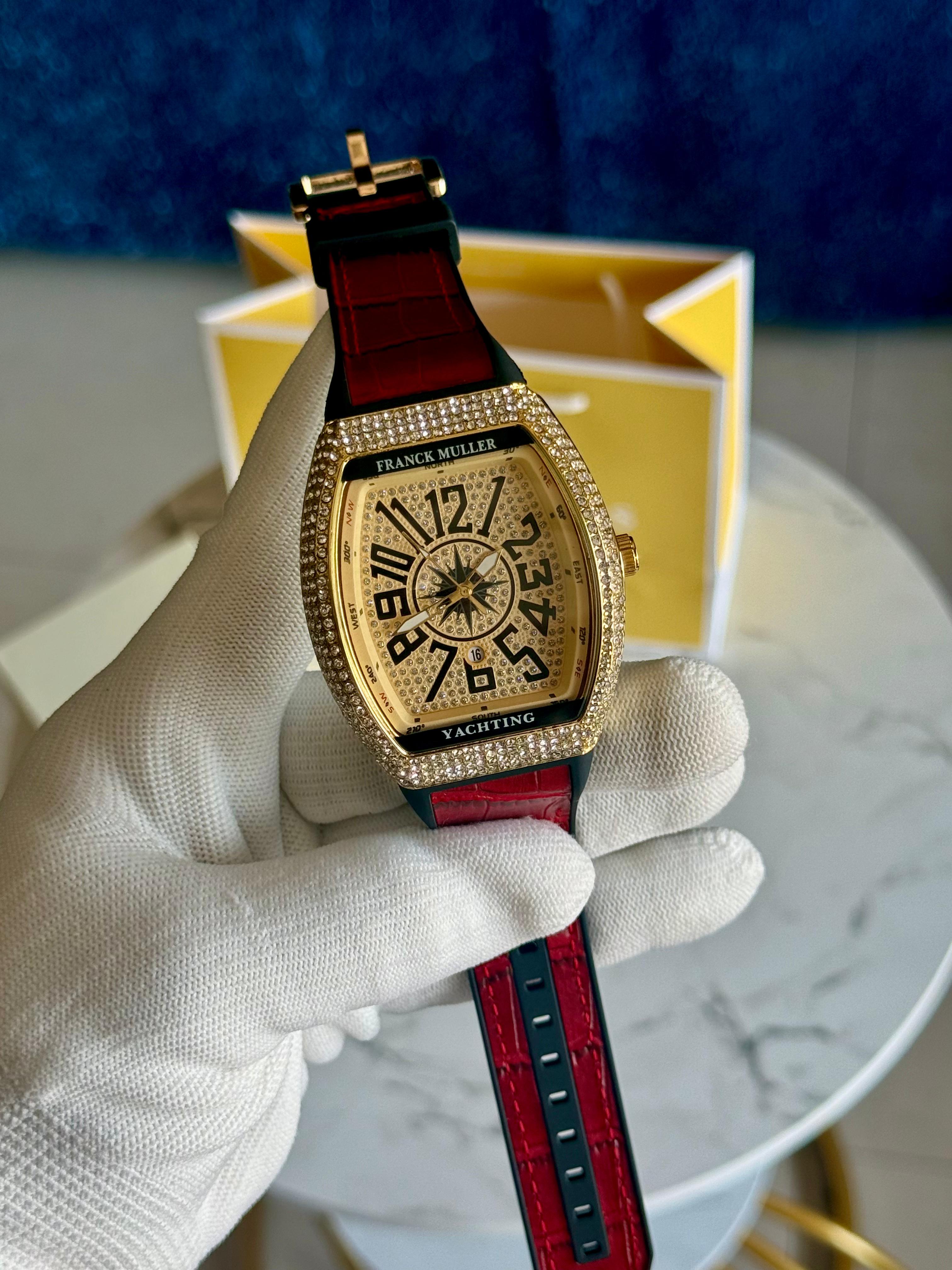 Franck Muller Royal Gold Diamond Yacht Watch