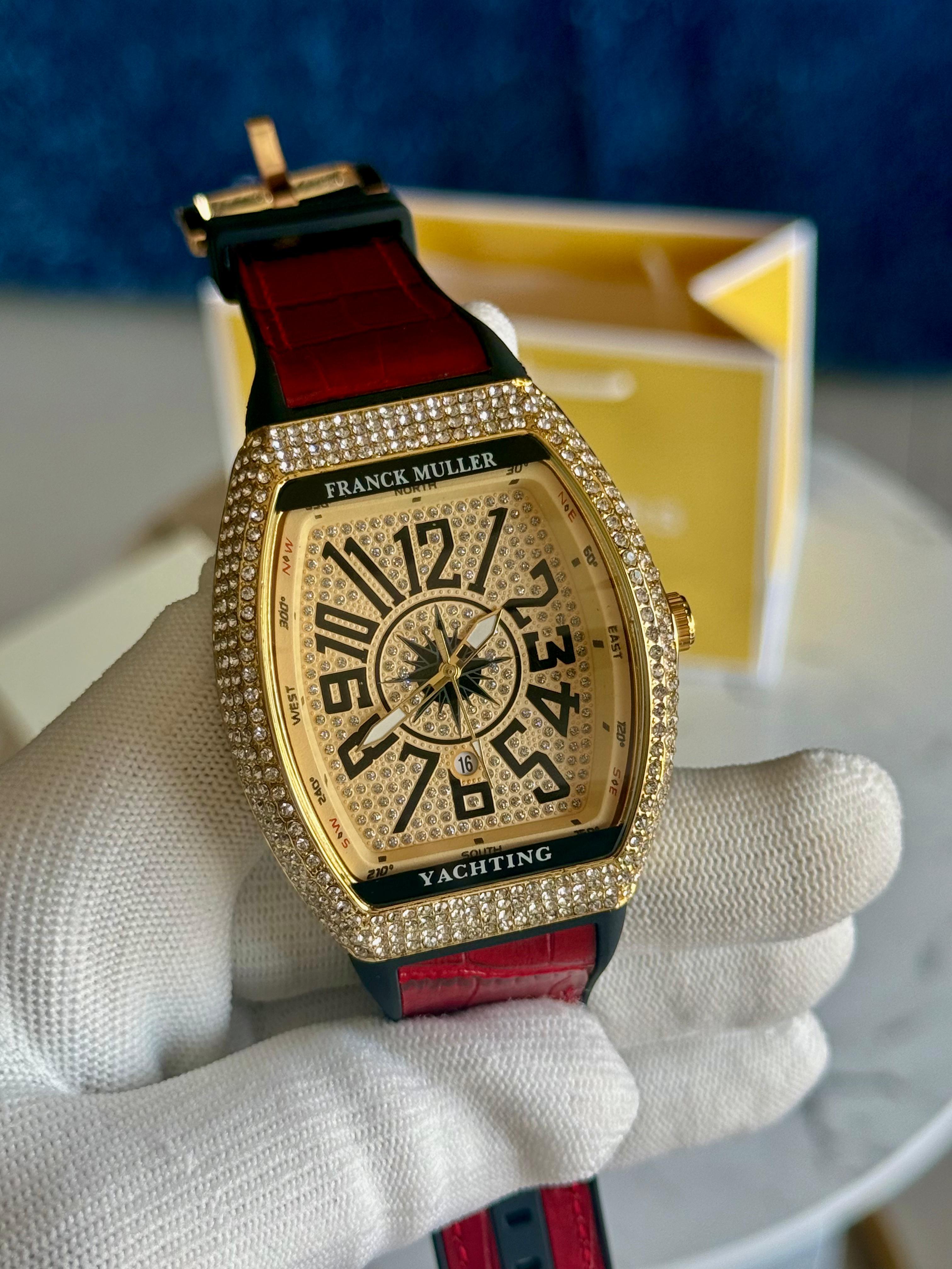 Franck Muller Royal Gold Diamond Yacht Watch