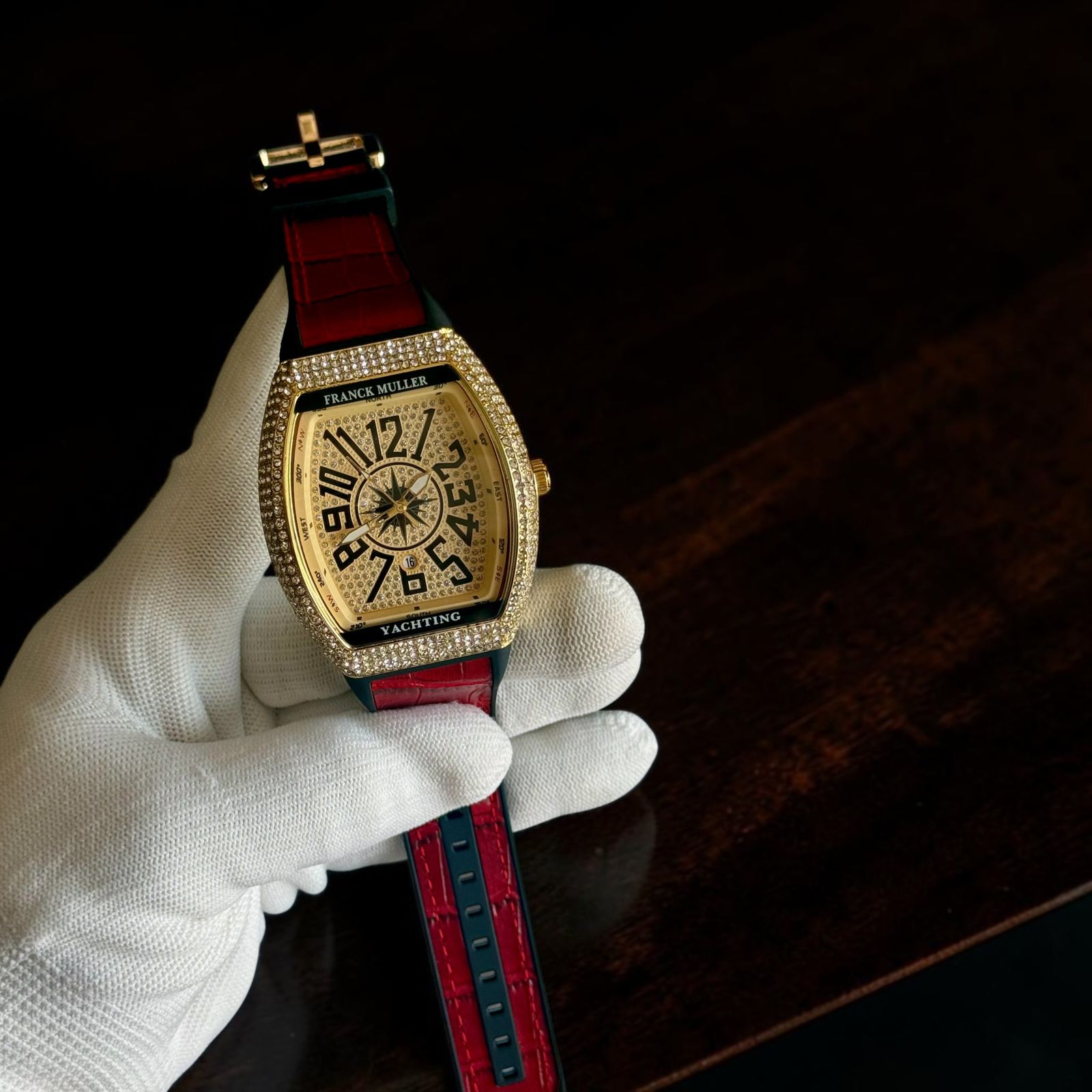 Franck Muller Royal Gold Diamond Yacht Watch
