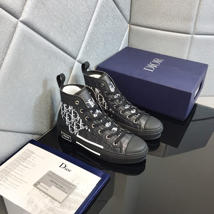 Dior B23 High Top "Oblique Black"