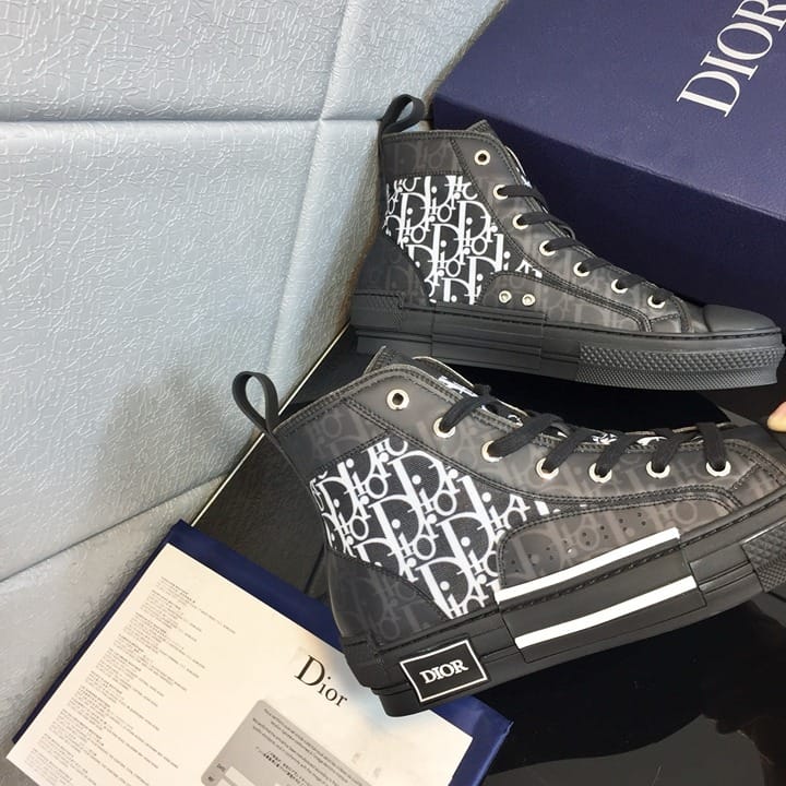 Dior B23 High Top "Oblique Black"
