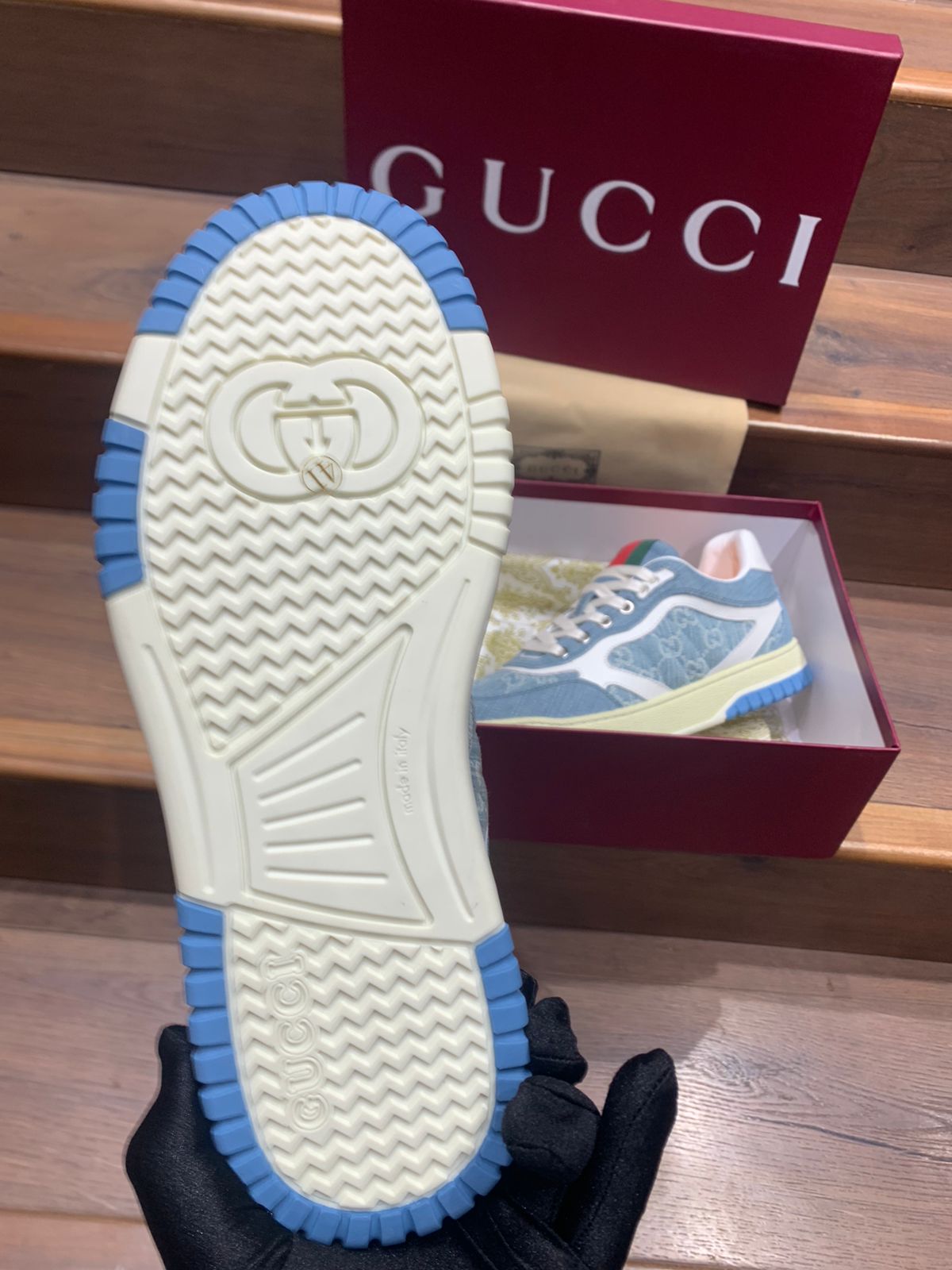 GUCCI REWEB DENIM PREMIUM SNEAKER