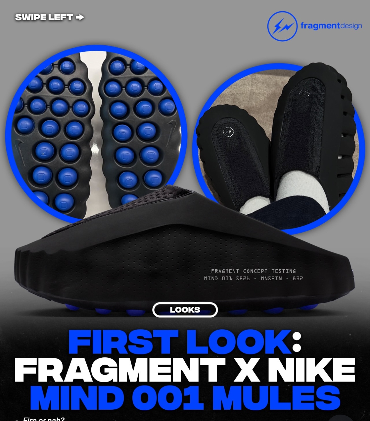 Nike Mind 001 X Fragment Black